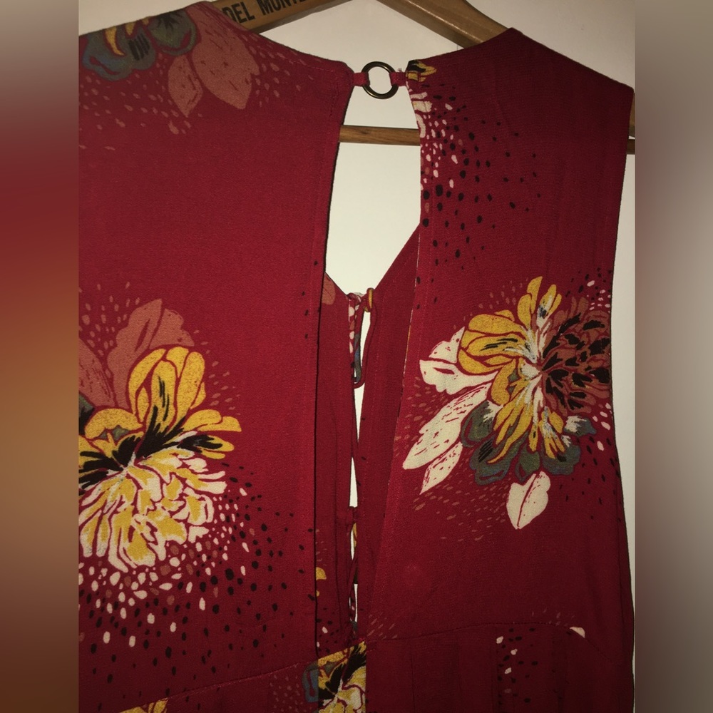 Free People Sleeveless Red Boho Dress Size small - Picture 4 of 9
